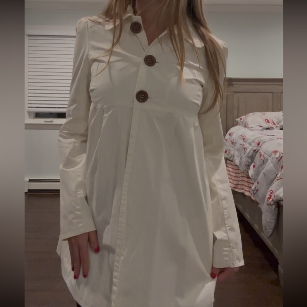 Urban Behavior Cream Button-Down Coat